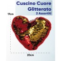 CUSCINO CUORE GLITTERATO